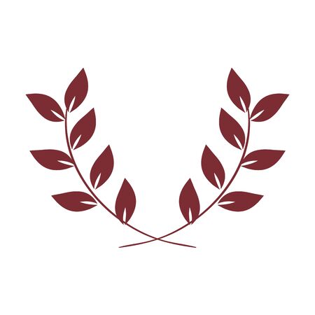 branches with leafs nature isolated icon vector illustration designのイラスト素材