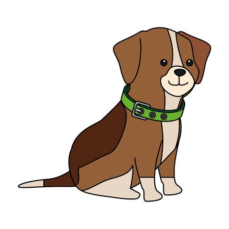 cute dog animal isolated icon vector illustration designのイラスト素材