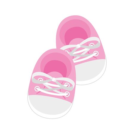 cute shoes baby isolated icon vector illustration designのイラスト素材
