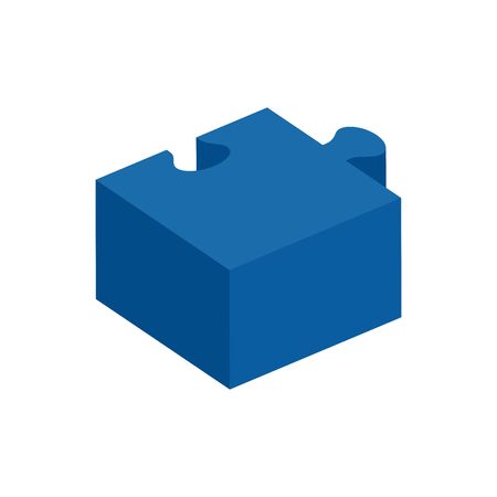 piece of puzzle isolated icon vector illustration designのイラスト素材