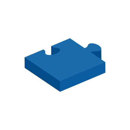 piece of puzzle isolated icon vector illustration designのイラスト素材