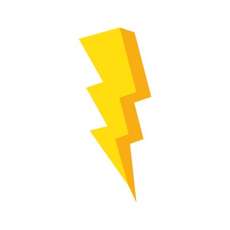 thunderbolt pop art style icon vector illustration designのイラスト素材