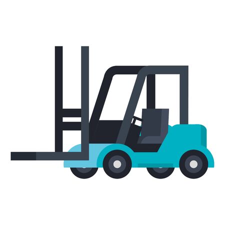 forklift design, Delivery logistics transportation shipping service warehouse industry and global theme Vector illustrationのイラスト素材