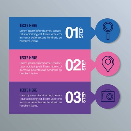statistical infographic with numbers and business icons vector illustration designのイラスト素材