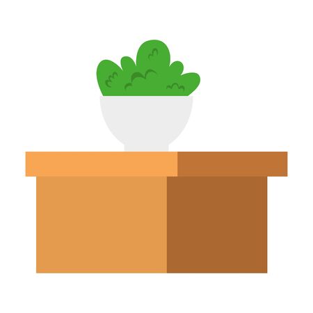 plant in house pot isolated icon vector illustration designのイラスト素材