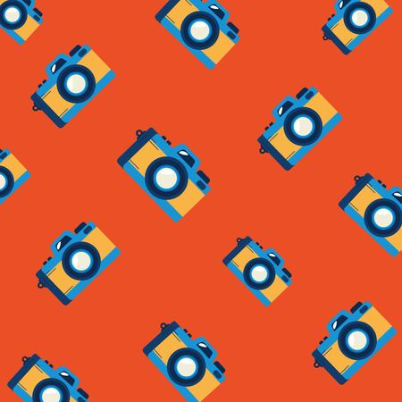 background of cameras photographic devices vector illustration designのイラスト素材