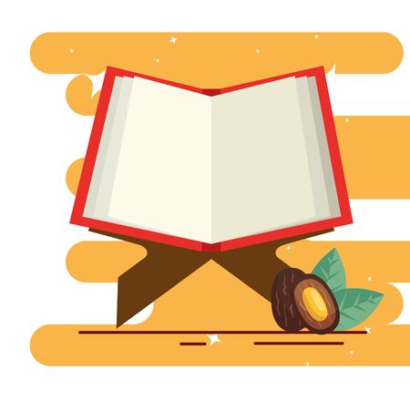koran book sacred open icon vector illustration designのイラスト素材