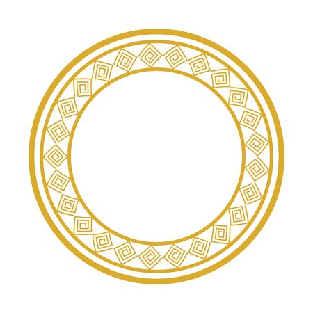 frame circular chinese isolated icon vector illustration designのイラスト素材