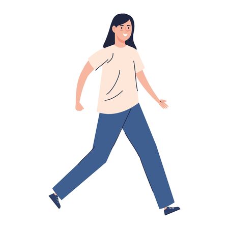 beautiful woman avatar character icon vector illustration designのイラスト素材