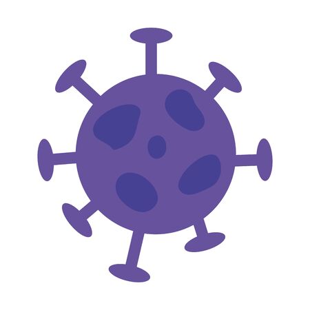 particle of covid 19 isolated icon vector illustration designのイラスト素材