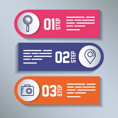 statistical infographic with numbers and icons vector illustration designのイラスト素材
