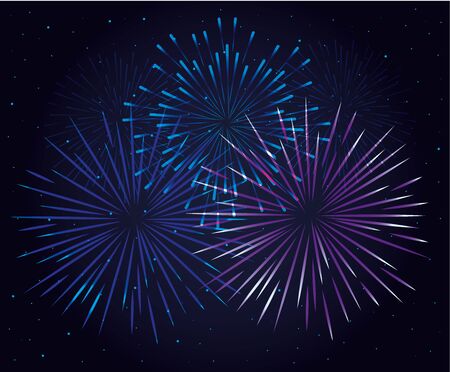fireworks splash explosion background icon vector illustration designのイラスト素材