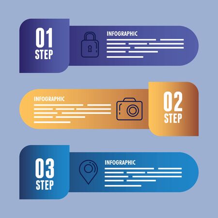 statistical infographic with numbers and icons  illustration designの写真素材
