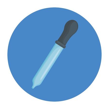 dropper instrument medical in frame circular isolated icon vector illustration designの写真素材