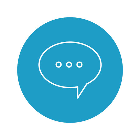 Communication bubble design, Message discussion conversation talk and technology Vector illustration