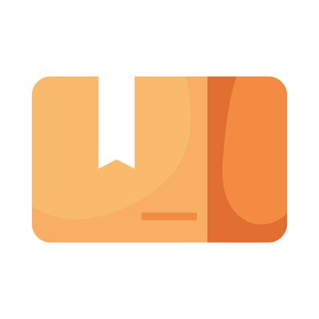 box carton delivery service isolated icon vector illustration designのイラスト素材