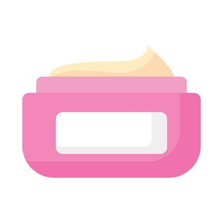 cream pot makeup product isolated icon vector illustration designのイラスト素材