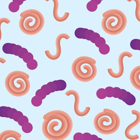 background of microorganisms and bacteria vector illustration designのイラスト素材