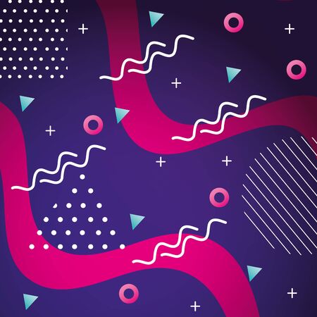 colorful geometric abstract background icon vector illustration designのイラスト素材