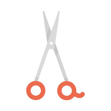 scissor hair salon isolated icon vector illustration designのイラスト素材