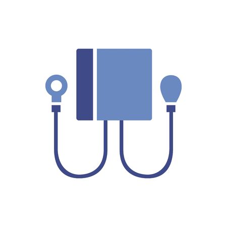 medical tensiometer tool flat style icon vector illustration designのイラスト素材