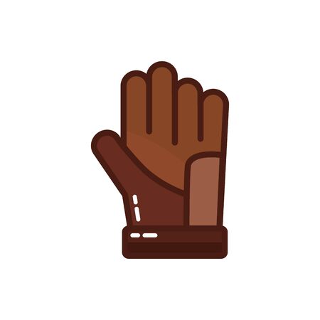 glove american football accessory icon vector illustration designのイラスト素材