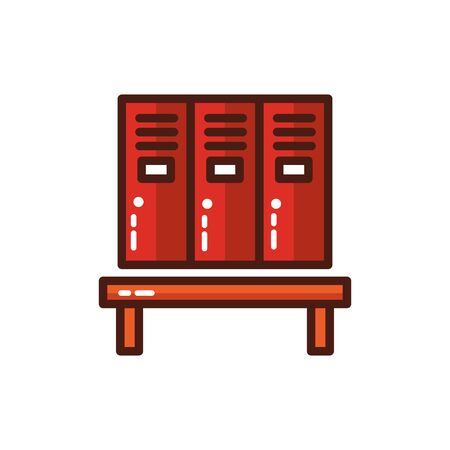lockers metal store isolated icon vector illustration designのイラスト素材