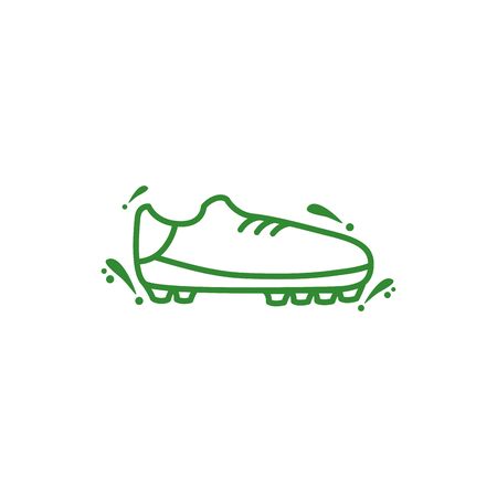 soccer tennis shoe isolated icon illustration designのイラスト素材