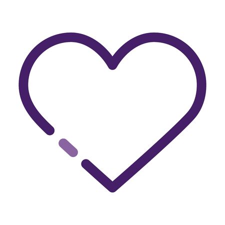heart love line style icon vector illustration designのイラスト素材