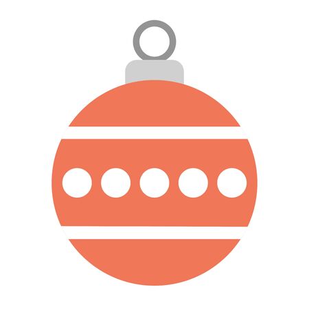 merry christmas ball isolated icon  illustration designのイラスト素材