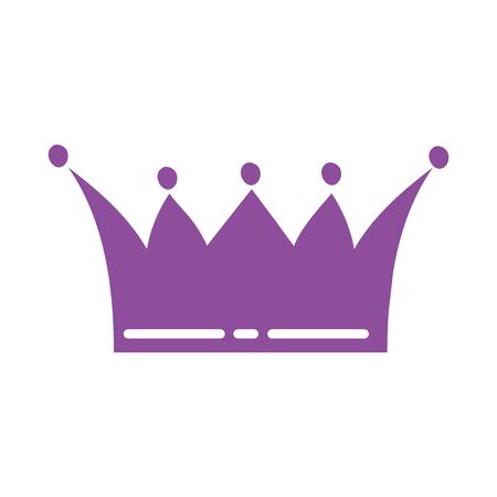 queen crown royal isolated icon illustration designのイラスト素材