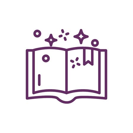 magic sorcery book isolated icon vector illustration designのイラスト素材