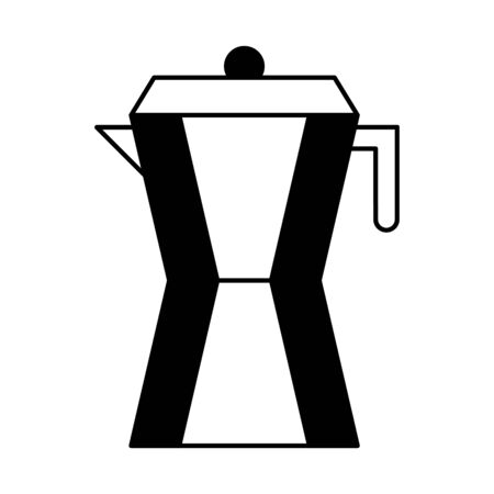 coffee teapot drink isolated icon illustration designのイラスト素材