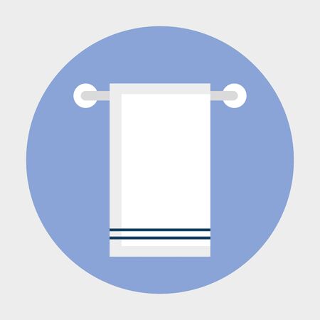 Cotton towel design of Bath bathroom clean textile laundry hotel domestic cloth care and soft theme Vector illustrationのイラスト素材