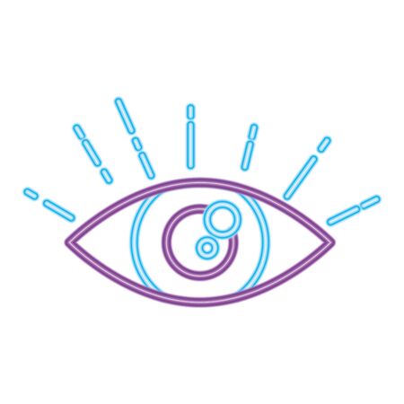 eye icon design, View look vision optical human see medicine watch outline and sight theme Vector illustrationのイラスト素材