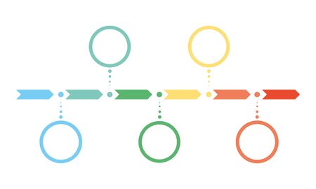 business infographic with circular icons vector illustrationのイラスト素材