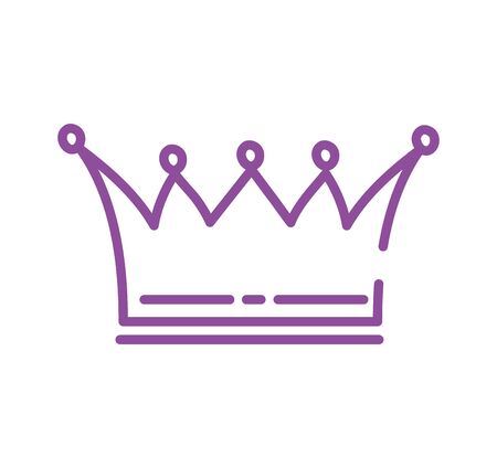 queen crown royal isolated icon vector illustration designのイラスト素材