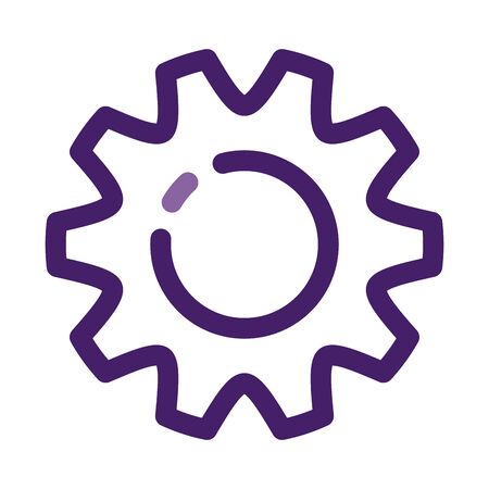 gear settings setup line style icon vector illustration designのイラスト素材