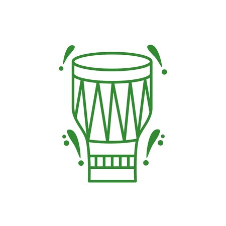 drum tropical instrument isolated icon vector illustration designのイラスト素材