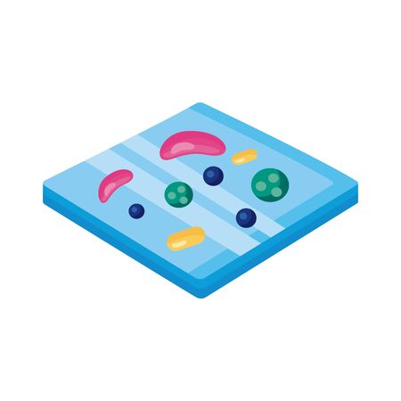 bacteria culture in laboratory glass detailed style vector illustration designのイラスト素材