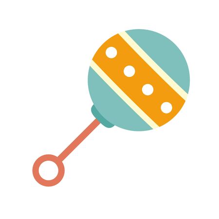 cute jingle bell baby toy icon vector illustration designのイラスト素材