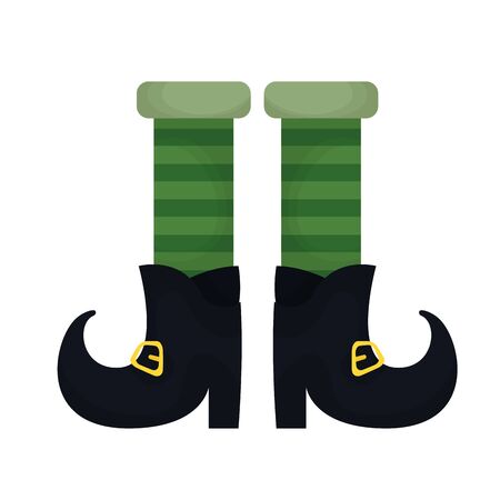 elf legs design, Saint patricks day ireland celebration fortune irish natural and lucky theme Vector illustrationのイラスト素材
