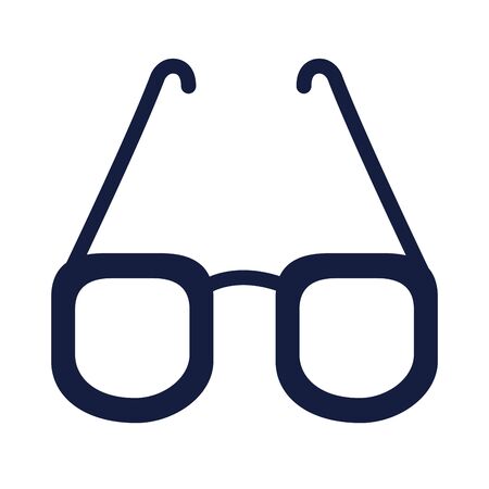 eyeglasses optical accessory silhouette style vector illustration designのイラスト素材