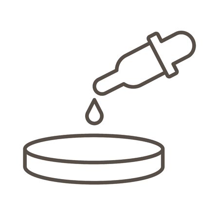 droper laboratory line style icon vector illustration designのイラスト素材