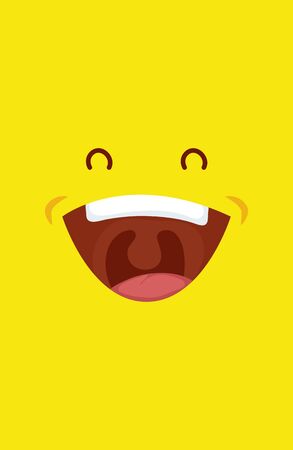 happy april fools day card with emoji crazy face vector illustration designのイラスト素材
