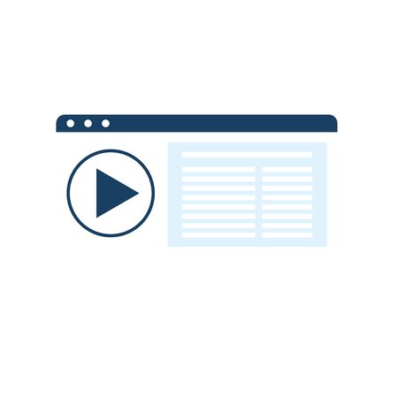 template webpage with media player vector illustration designのイラスト素材