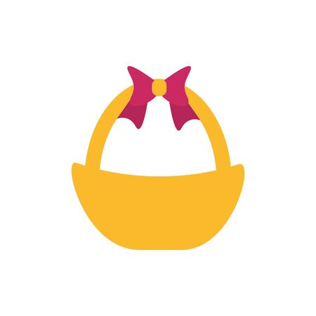 basket straw flat style icon vector illustration designのイラスト素材