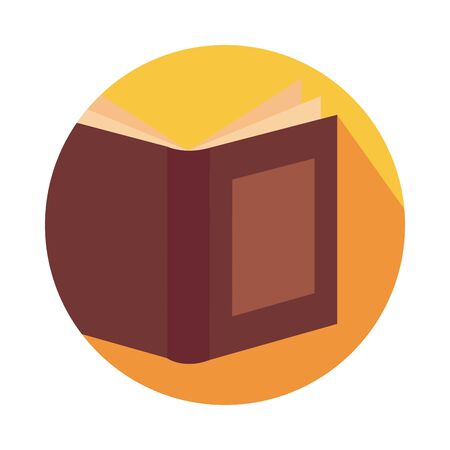 text book open block style icon vector illustration designのイラスト素材