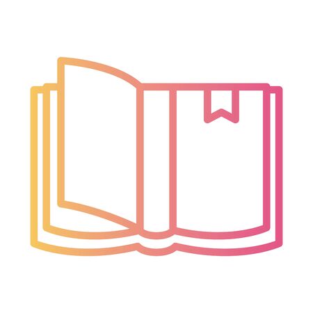 text book linear gradient style icon vector illustration designのイラスト素材