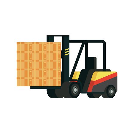 forklift cart delivery service icon vector illustration designのイラスト素材
